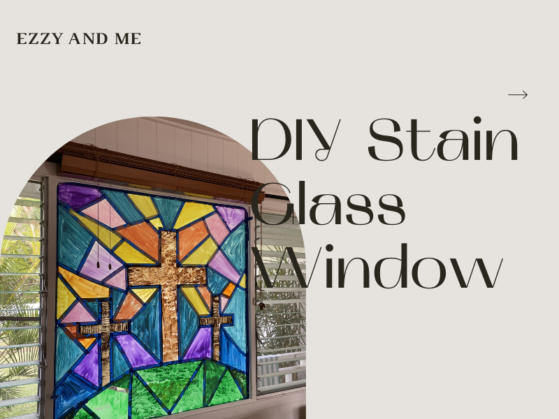 DIY STAINED GLASS WINDOW – Paint a Beautiful Stained Glass Window in Just a Few Simple&nbsp;Steps