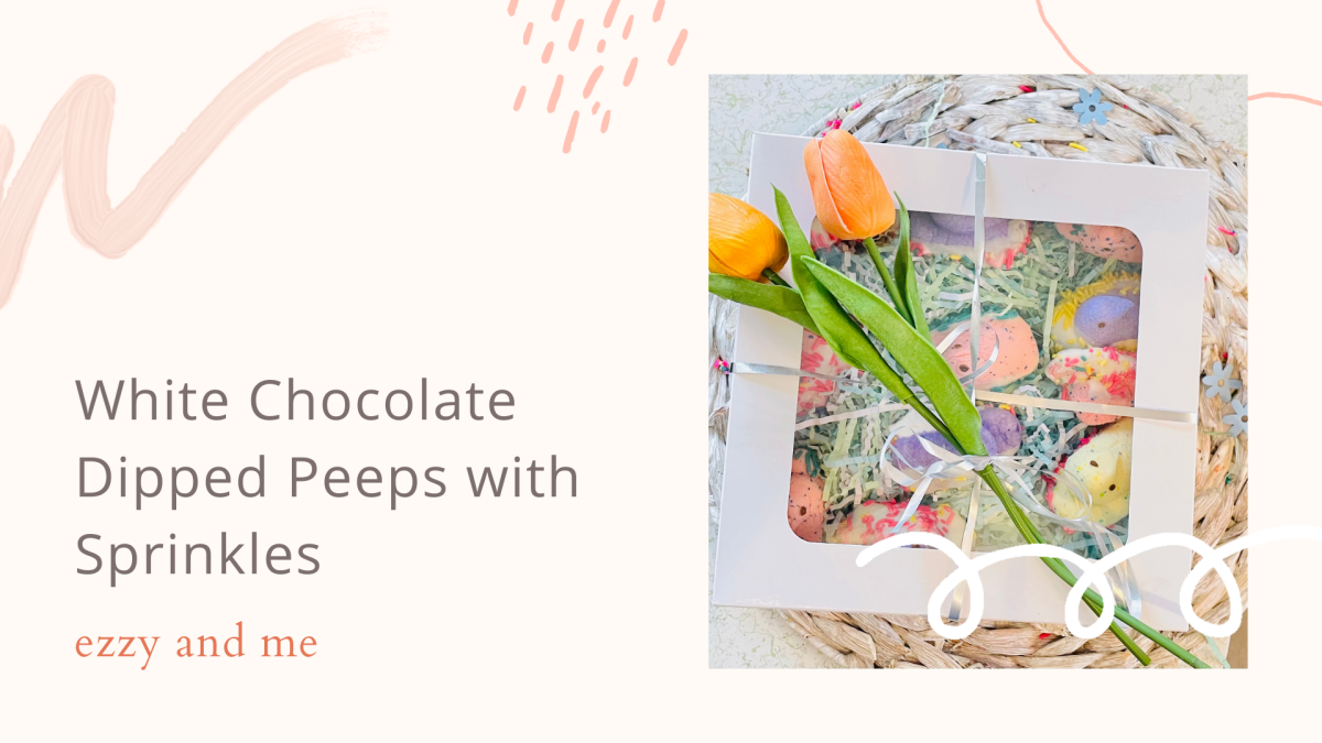 White Chocolate Dipped Peeps with&nbsp;Sprinkles